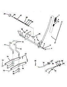 Mower Lift parts for Craftsman Front-Engine Lawn Tractor 917257561 from AppliancePartsPros.com