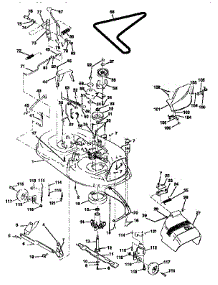 Mower Deck parts for Craftsman Front-Engine Lawn Tractor 917257561 from AppliancePartsPros.com