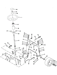 Steering Assembly parts for Craftsman Front-Engine Lawn Tractor 917257562 from AppliancePartsPros.com