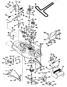 Mower Deck parts for Craftsman Front-Engine Lawn Tractor 917257562 from AppliancePartsPros.com