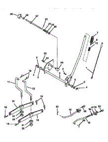Mower Lift parts for Craftsman Front-Engine Lawn Tractor 917257563 from AppliancePartsPros.com