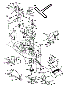 Mower Deck parts for Craftsman Front-Engine Lawn Tractor 917257563 from AppliancePartsPros.com