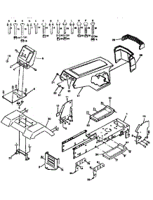 Chassis And Enclosures parts for Craftsman Front-Engine Lawn Tractor 917257570 from AppliancePartsPros.com