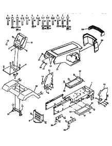 Chassis And Enclosures parts for Craftsman Front-Engine Lawn Tractor 917257571 from AppliancePartsPros.com