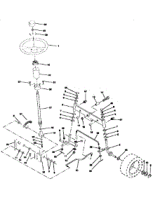 Steering Assembly parts for Craftsman Front-Engine Lawn Tractor 917257573 from AppliancePartsPros.com