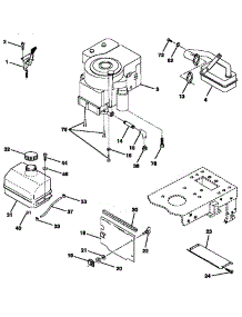Engine parts for Craftsman Front-Engine Lawn Tractor 917257573 from AppliancePartsPros.com