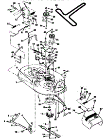 Mower parts for Craftsman Front-Engine Lawn Tractor 917257573 from AppliancePartsPros.com
