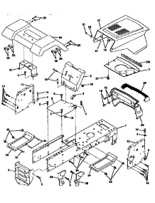 Chassis And Enclosures parts for Craftsman Front-Engine Lawn Tractor 917257590 from AppliancePartsPros.com