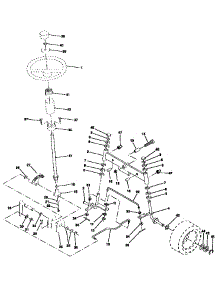 Steering Assembly parts for Craftsman Front-Engine Lawn Tractor 917257590 from AppliancePartsPros.com
