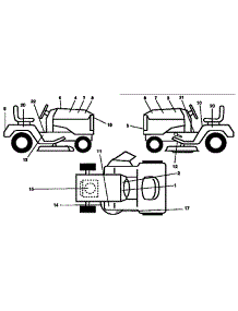 Decals parts for Craftsman Front-Engine Lawn Tractor 917257590 from AppliancePartsPros.com
