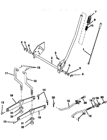 Mower Lift parts for Craftsman Front-Engine Lawn Tractor 917257590 from AppliancePartsPros.com