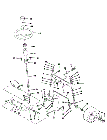 Steering Assembly parts for Craftsman Front-Engine Lawn Tractor 917257592 from AppliancePartsPros.com