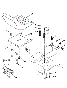 Seat Assembly parts for Craftsman Front-Engine Lawn Tractor 917257592 from AppliancePartsPros.com