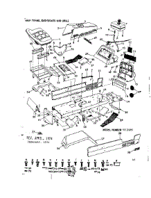 8 Lawn Tractor / Main Frame, Dashboard & Grill parts for Craftsman Front-Engine Lawn Tractor 91725761 from AppliancePartsPros.com