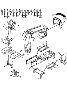 Chassis And Enclosures parts for Craftsman Front-Engine Lawn Tractor 917257620 from AppliancePartsPros.com