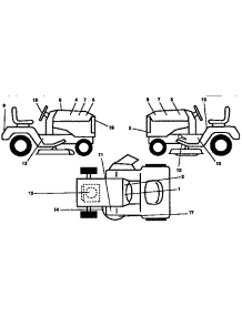 Decals parts for Craftsman Front-Engine Lawn Tractor 917257620 from AppliancePartsPros.com
