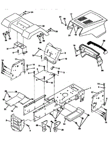Chassis And Enclosures parts for Craftsman Front-Engine Lawn Tractor 917257621 from AppliancePartsPros.com