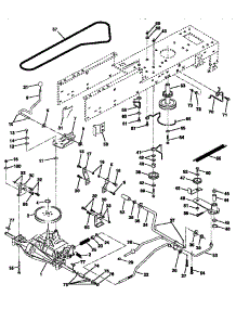 Drive parts for Craftsman Front-Engine Lawn Tractor 917257621 from AppliancePartsPros.com