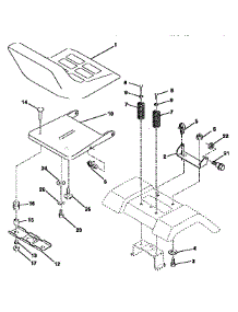Seat Assembly parts for Craftsman Lawn & Garden Engine 917257622 from AppliancePartsPros.com