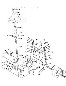Steering Assembly parts for Craftsman Front-Engine Lawn Tractor 917257630 from AppliancePartsPros.com