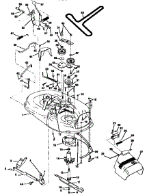 Mower Deck parts for Craftsman Front-Engine Lawn Tractor 917257630 from AppliancePartsPros.com