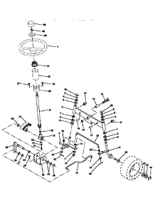 Steering Assembly parts for Craftsman Front-Engine Lawn Tractor 917257631 from AppliancePartsPros.com
