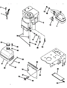 Engine parts for Craftsman Front-Engine Lawn Tractor 917257632 from AppliancePartsPros.com