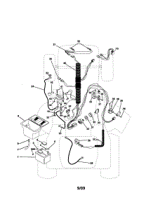 Electrical parts for Craftsman Front-Engine Lawn Tractor 917257641 from AppliancePartsPros.com