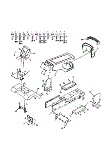Chassis And Enclosures parts for Craftsman Front-Engine Lawn Tractor 917257641 from AppliancePartsPros.com