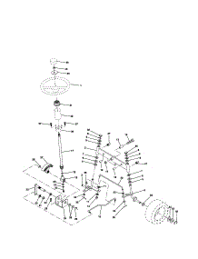 Steering parts for Craftsman Front-Engine Lawn Tractor 917257641 from AppliancePartsPros.com