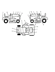 Decals parts for Craftsman Front-Engine Lawn Tractor 917257641 from AppliancePartsPros.com