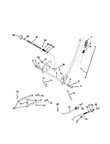 Mower Lift parts for Craftsman Front-Engine Lawn Tractor 917257641 from AppliancePartsPros.com