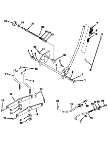 Mower Lift parts for Craftsman Front-Engine Lawn Tractor 917257642 from AppliancePartsPros.com