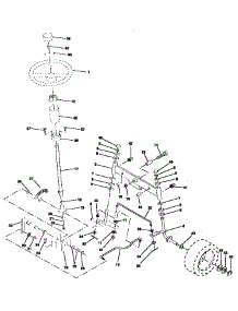Steering Assembly parts for Craftsman Front-Engine Lawn Tractor 917257643 from AppliancePartsPros.com