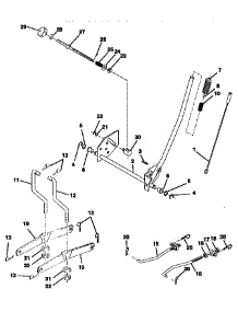 Mower Lift parts for Craftsman Front-Engine Lawn Tractor 917257643 from AppliancePartsPros.com