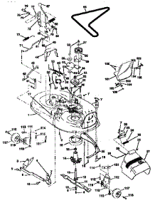 Mower Deck parts for Craftsman Front-Engine Lawn Tractor 917257643 from AppliancePartsPros.com
