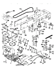 Drive parts for Craftsman Front-Engine Lawn Tractor 917257644 from AppliancePartsPros.com