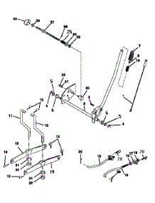 Mower Lift parts for Craftsman Front-Engine Lawn Tractor 917257644 from AppliancePartsPros.com