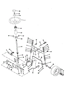 Steering Assembly parts for Craftsman Lawn & Garden Engine 917257645 from AppliancePartsPros.com