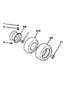 Wheels And Tires parts for Craftsman Lawn & Garden Engine 917257645 from AppliancePartsPros.com