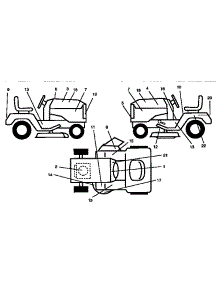 Decals parts for Craftsman Lawn & Garden Engine 917257645 from AppliancePartsPros.com