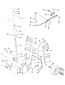Steering Assembly parts for Craftsman Front-Engine Lawn Tractor 917257650 from AppliancePartsPros.com