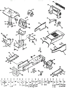 Chassis And Enclosures parts for Craftsman Front-Engine Lawn Tractor 917257651 from AppliancePartsPros.com