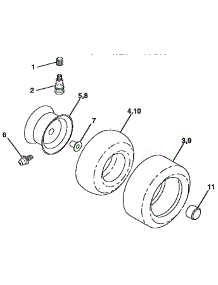 Wheels And Tires parts for Craftsman Front-Engine Lawn Tractor 917257651 from AppliancePartsPros.com