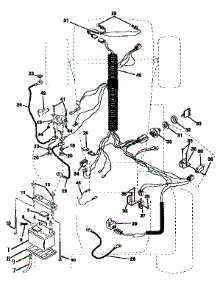 Electrical parts for Craftsman Front-Engine Lawn Tractor 917257652 from AppliancePartsPros.com
