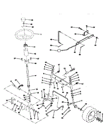 Steering Assembly parts for Craftsman Front-Engine Lawn Tractor 917257652 from AppliancePartsPros.com