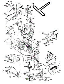 Mower Deck parts for Craftsman Front-Engine Lawn Tractor 917257652 from AppliancePartsPros.com
