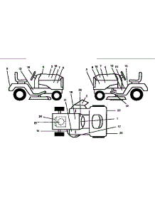 Decals parts for Craftsman Front-Engine Lawn Tractor 917257653 from AppliancePartsPros.com