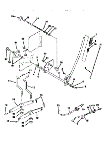 Mower Lift parts for Craftsman Front-Engine Lawn Tractor 917257653 from AppliancePartsPros.com