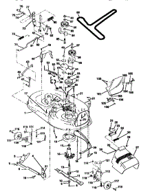 Mower Deck parts for Craftsman Front-Engine Lawn Tractor 917257653 from AppliancePartsPros.com